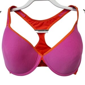 🪻BOGO🪻 Fruit of the Loom 38D Front Clasp‎ Racerback Bra Pink & Orange Padded